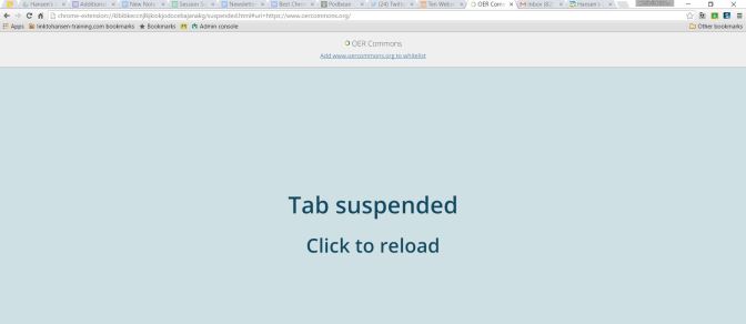 Suspended Tabs Example